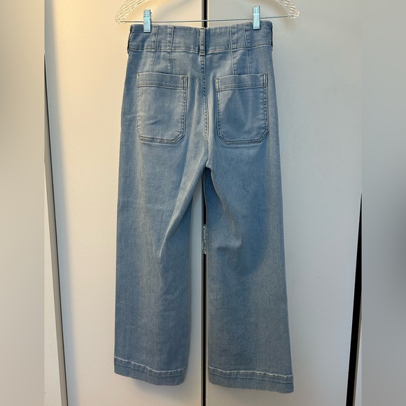 COPY - Colette cropped wide leg high rise jean by Maeve. Korat Wash/ lighter co… - Picture 8 of 8